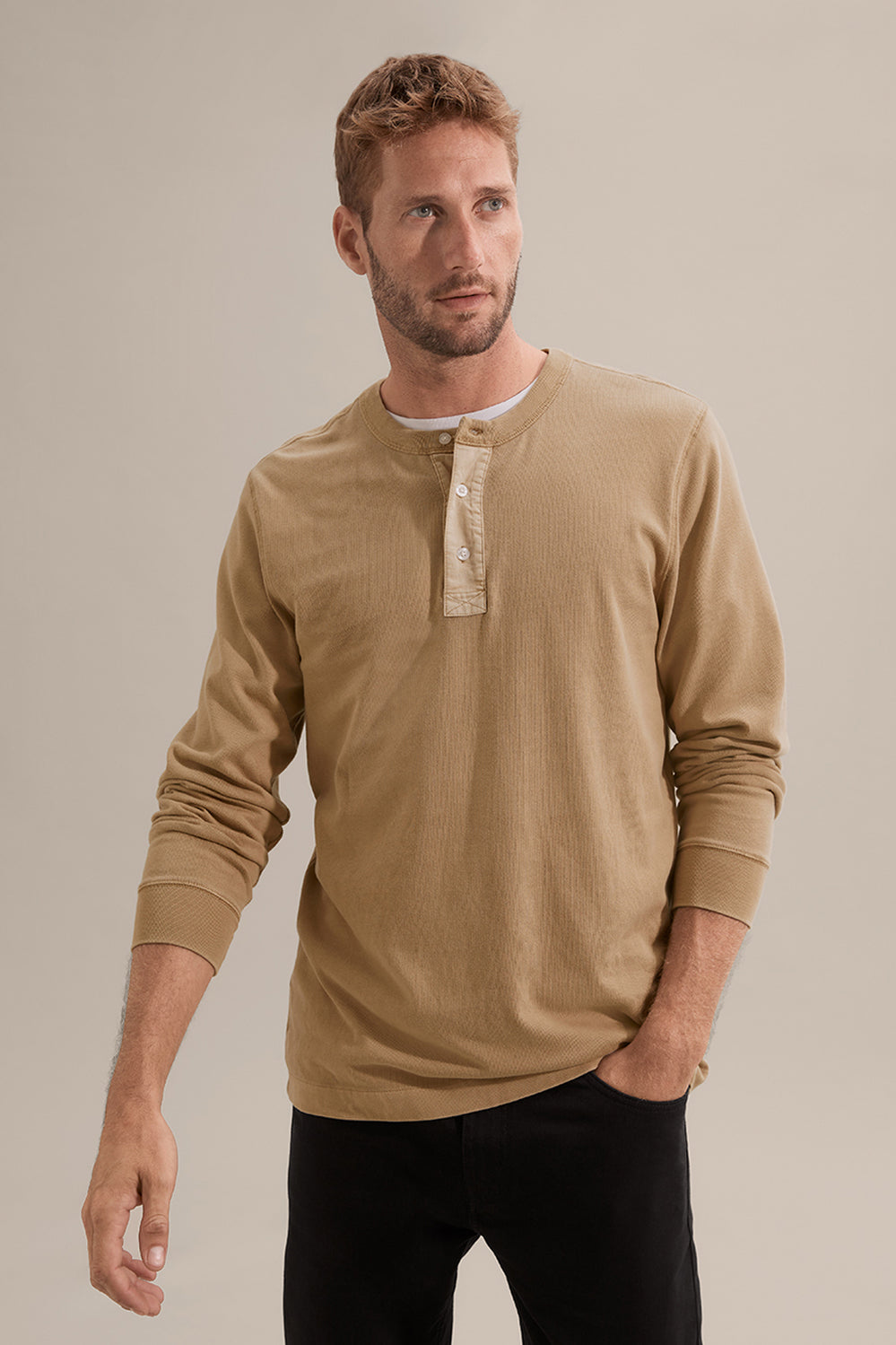 Vintage Wash Henley