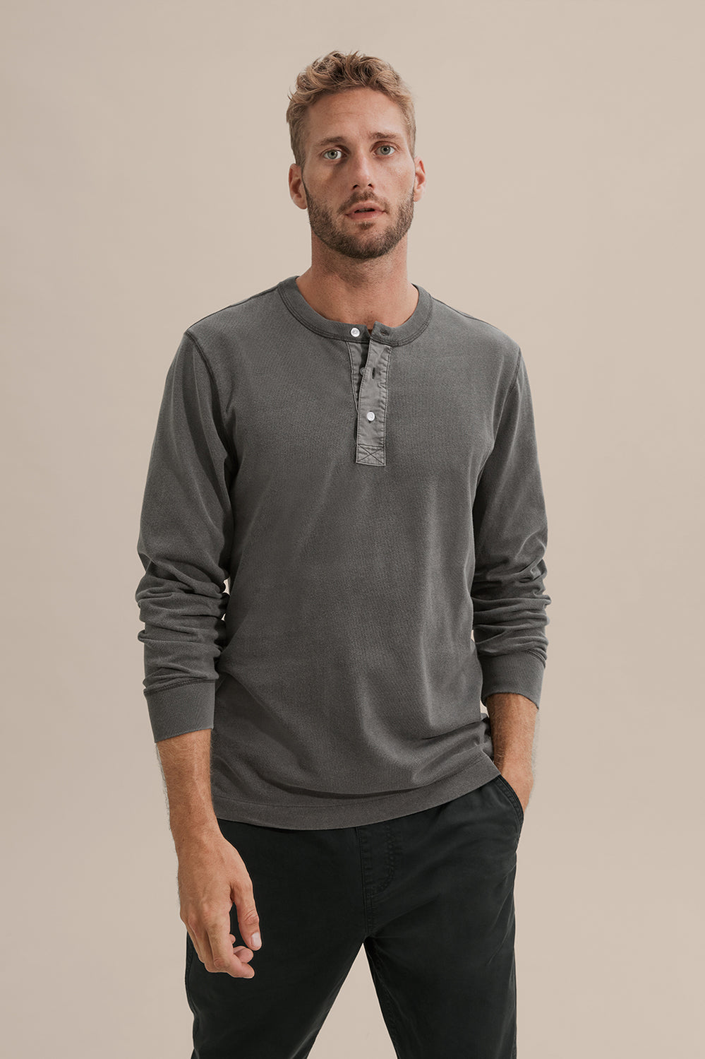Vintage Wash Henley