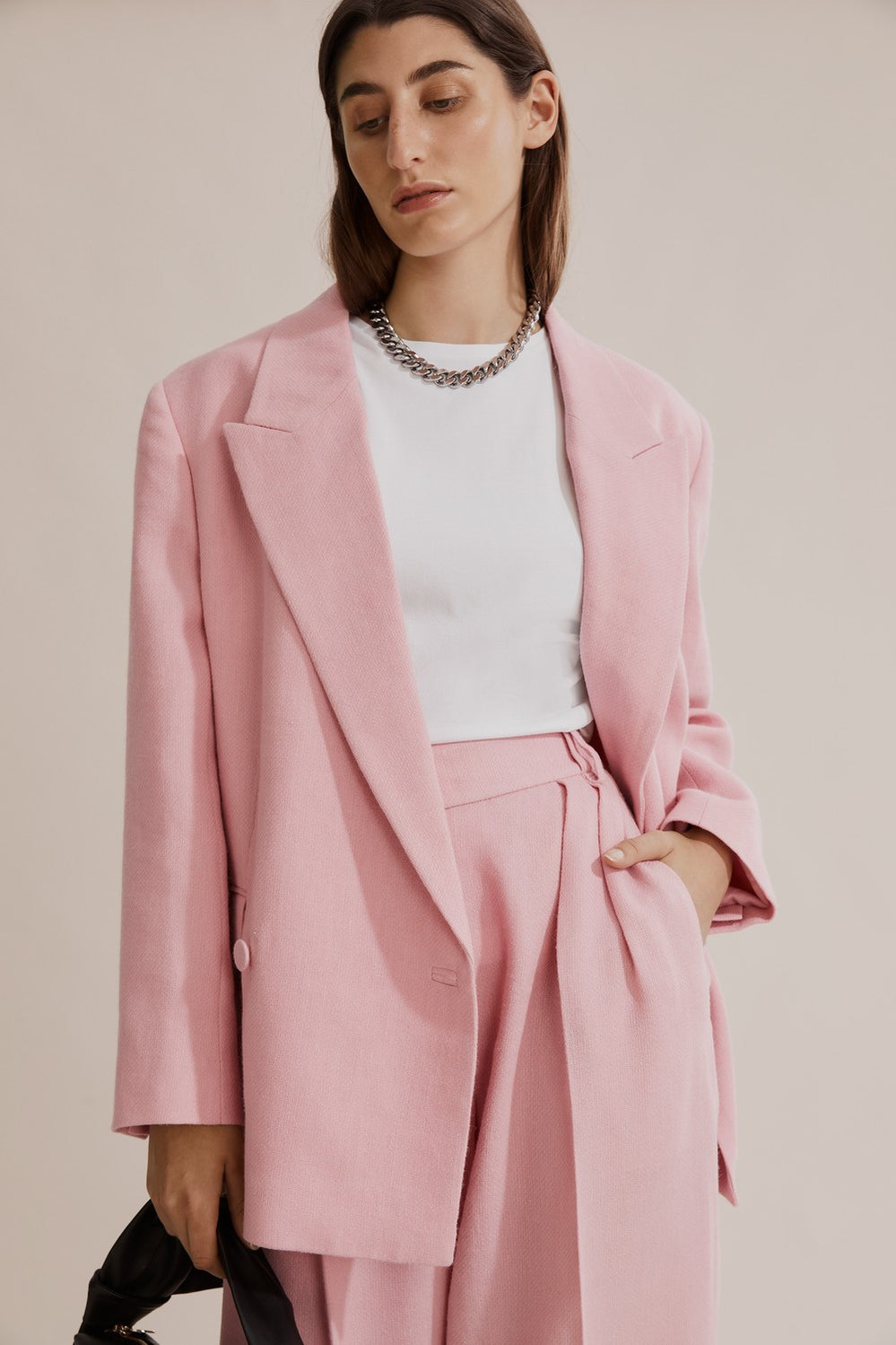 Wool Double Breasted Blazer