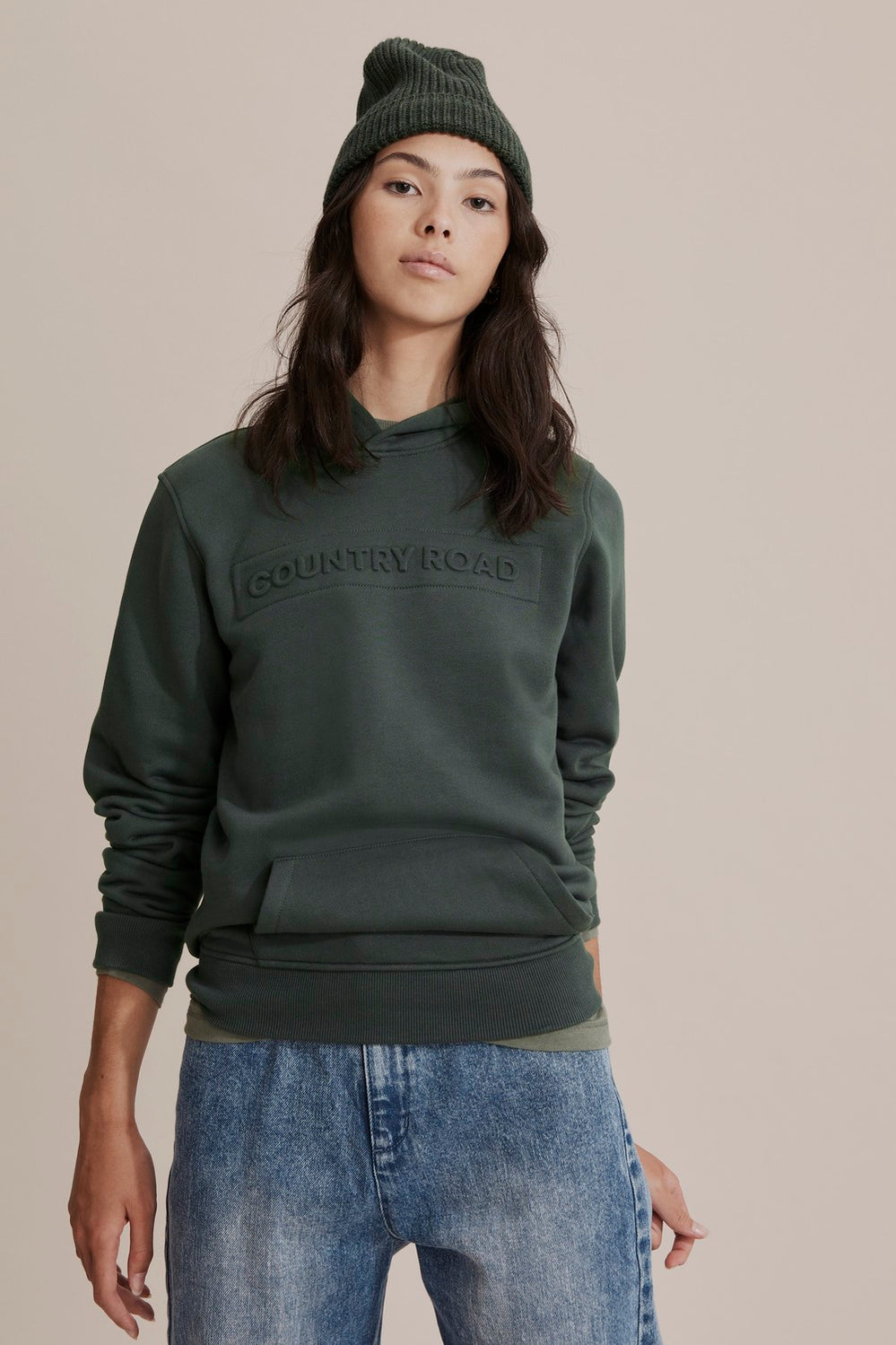 Teen Cotton Logo Hooded Sweat