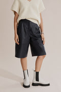 Leather Bermuda Short
