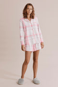 Flannel Lounge Short Set