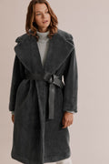 Shearling Wrap Coat