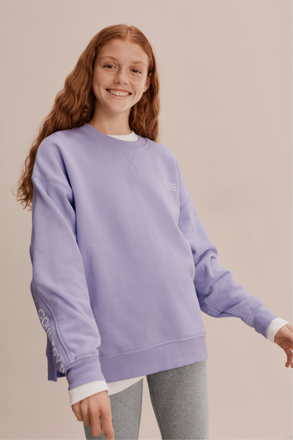 Teen Cotton Logo Jacquard Sweat