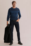 Cotton Gradient Textured Knit