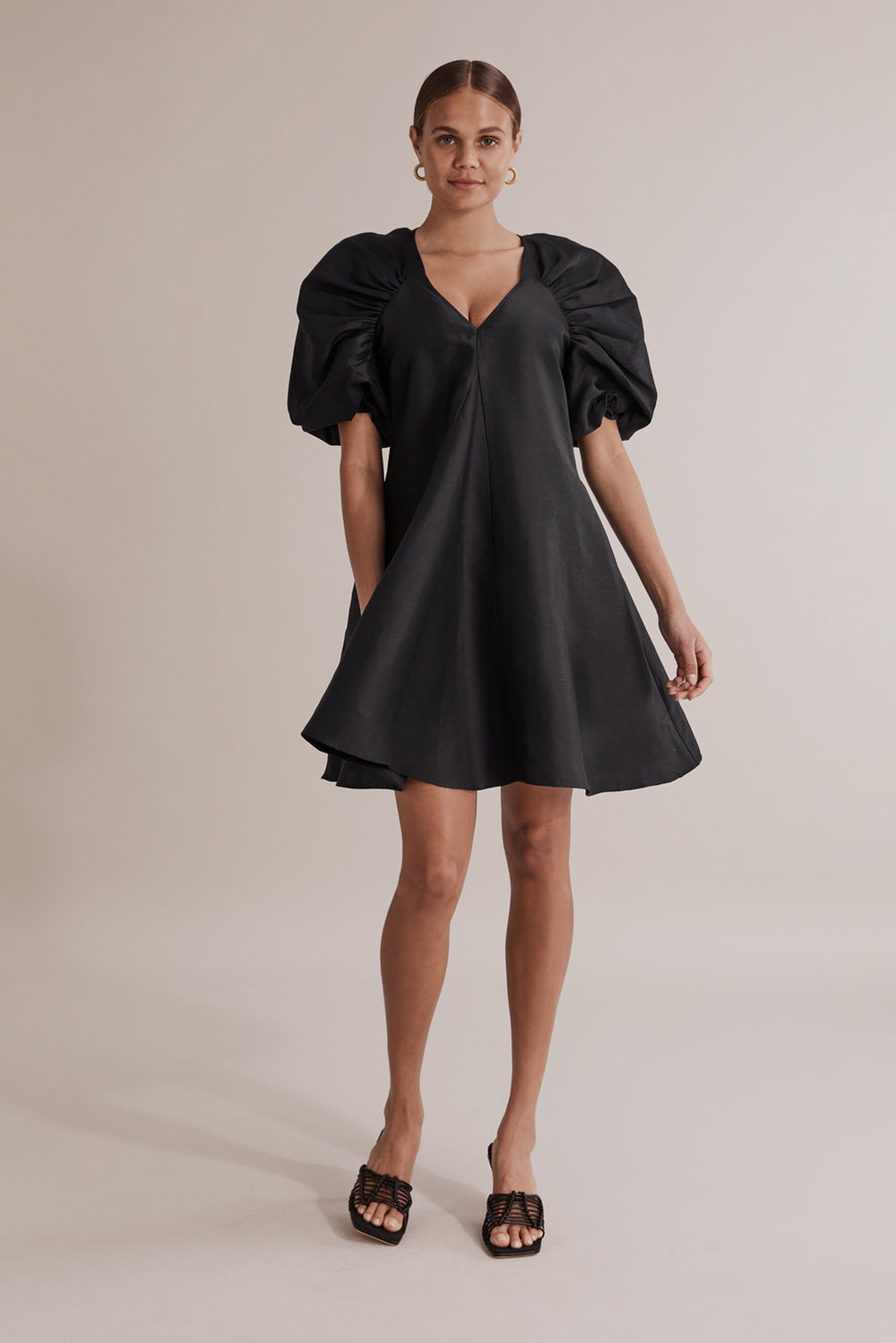 Gathered Sleeve Dress