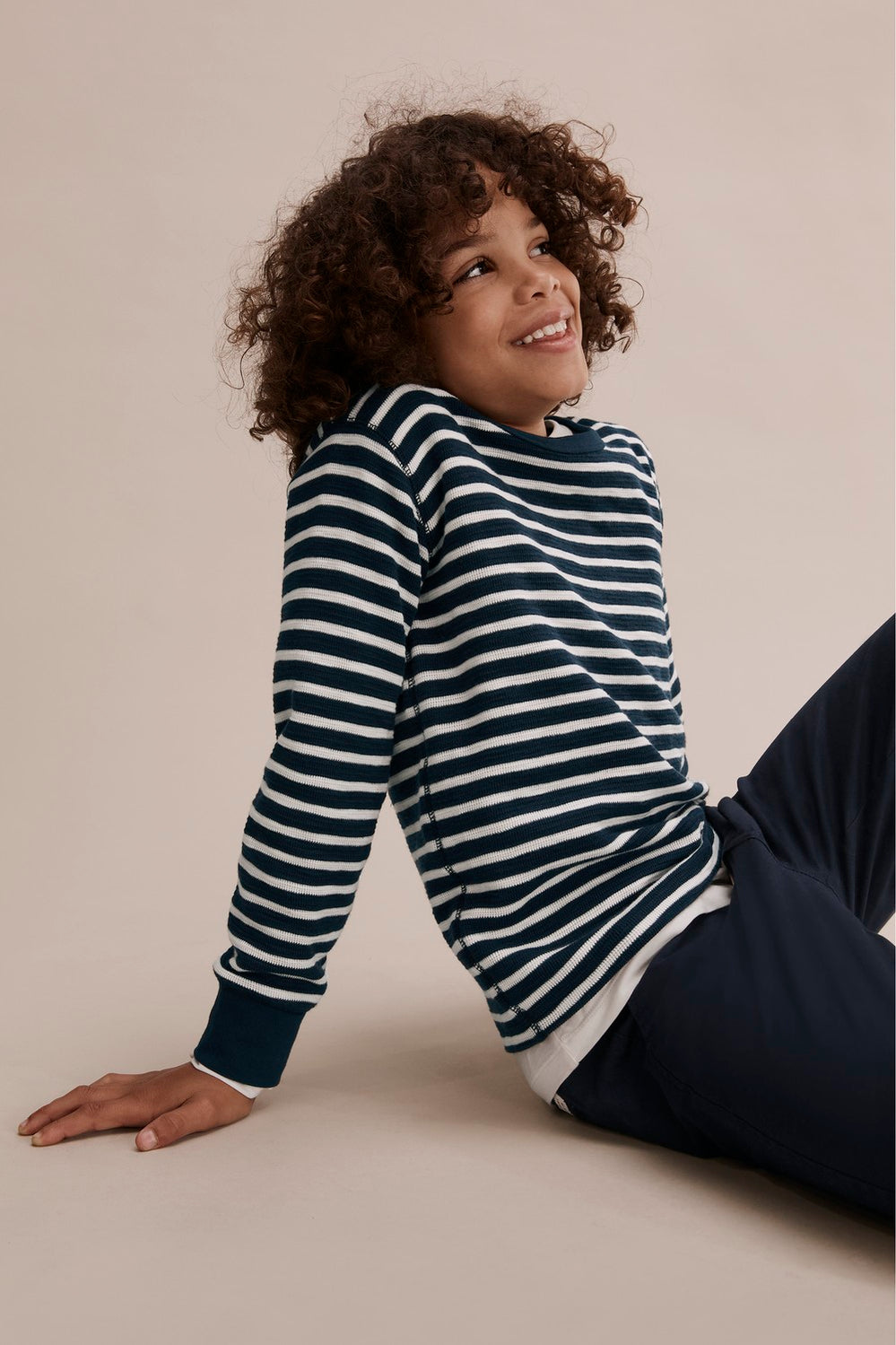 Cotton Slub Texture Crew T-Shirt