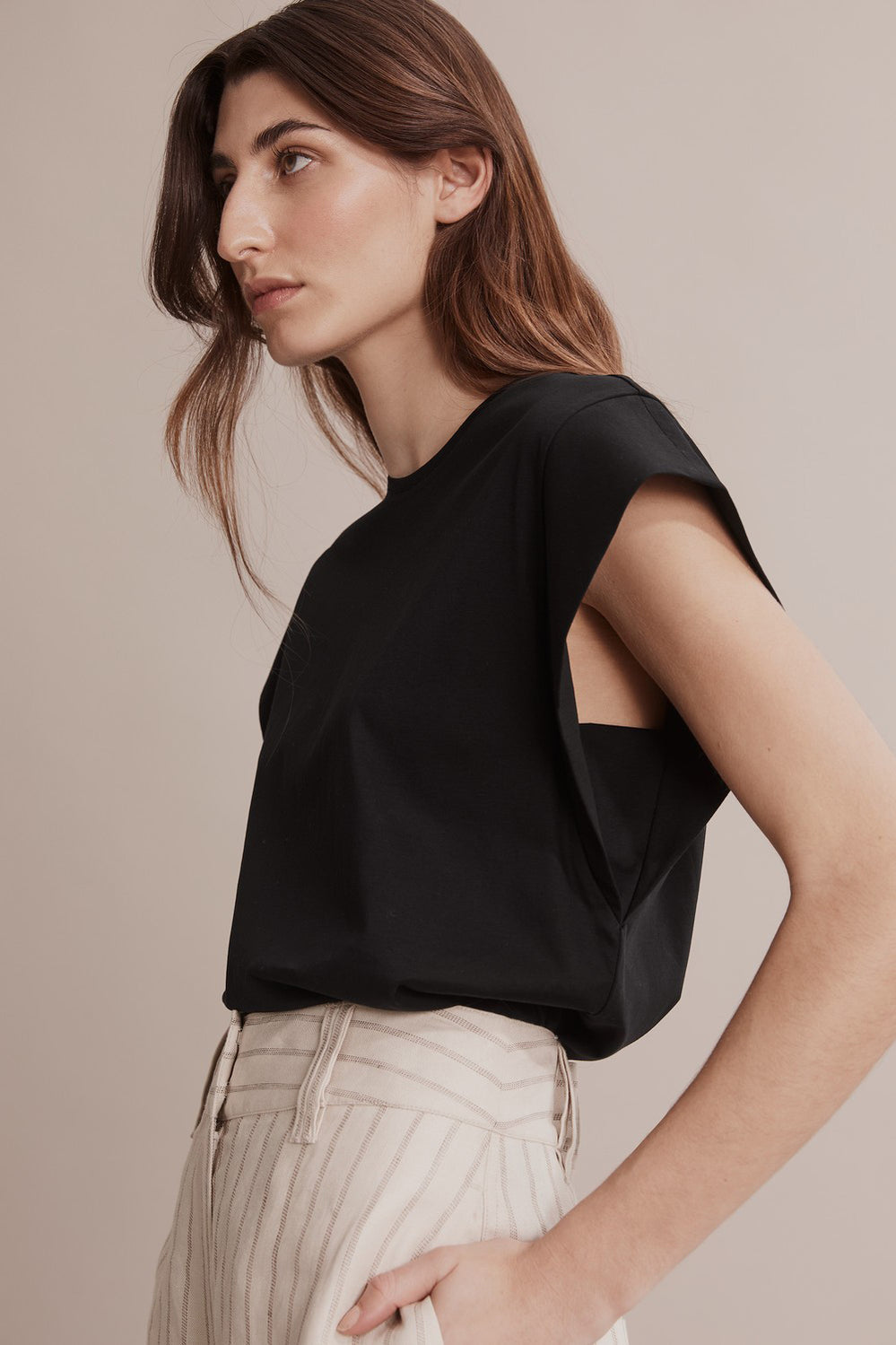 Mercerised Extended T-Shirt