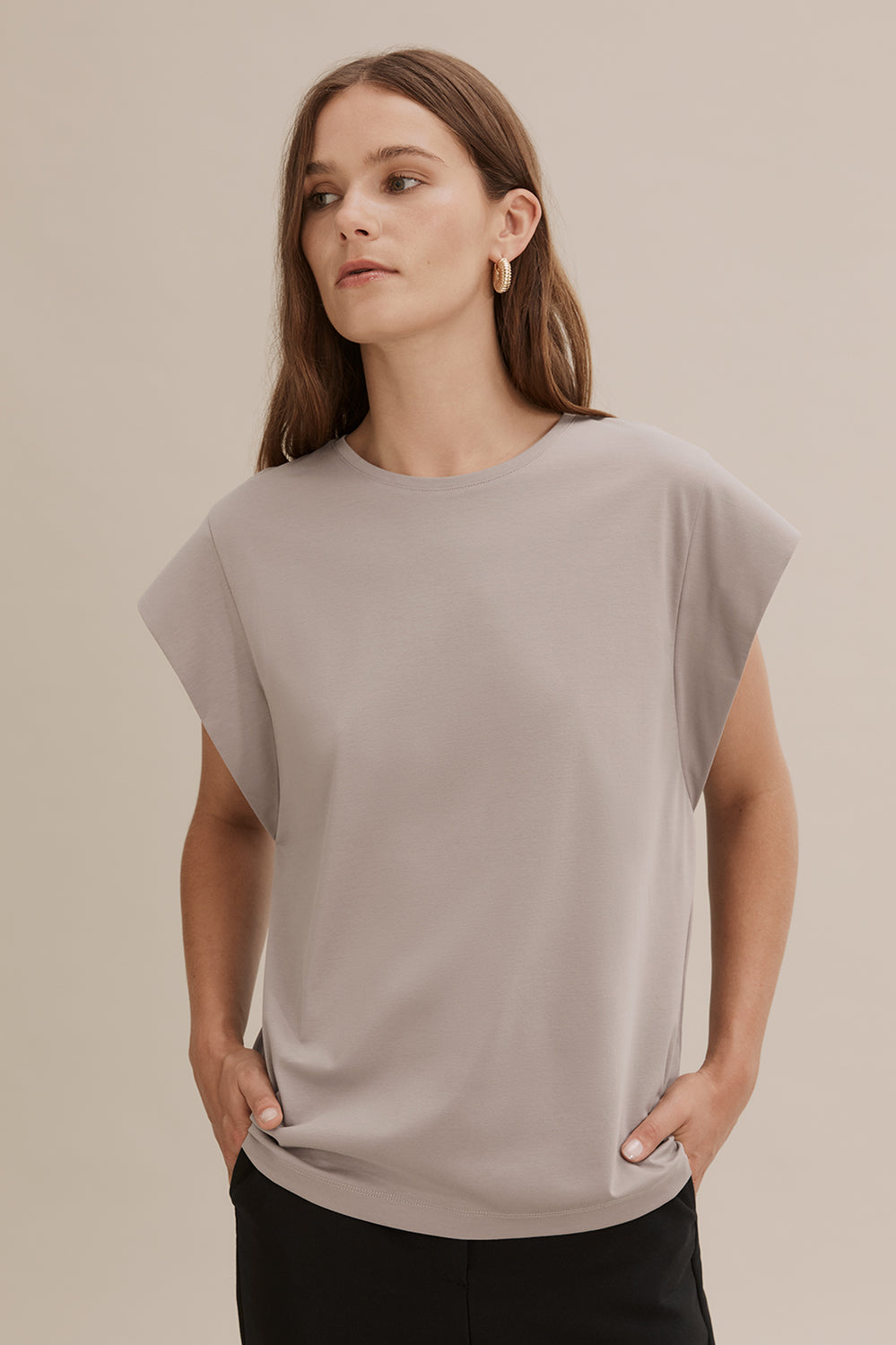 Mercerised Extended T-Shirt