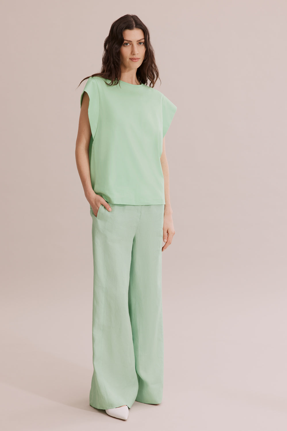 Mercerised Extended T-Shirt