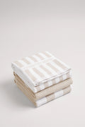 Cr Stripe Australian Cotton Tea Towel Pack Of 3
