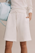 Cotton Longline Sweat Short