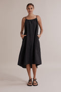 Linen Midi Dress