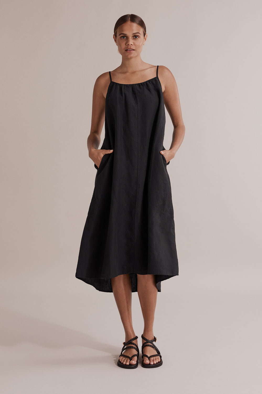 Linen Midi Dress