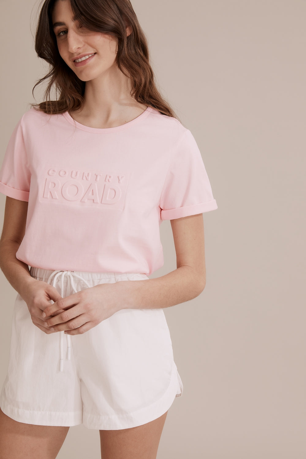 Cotton Modern Embossed T-Shirt