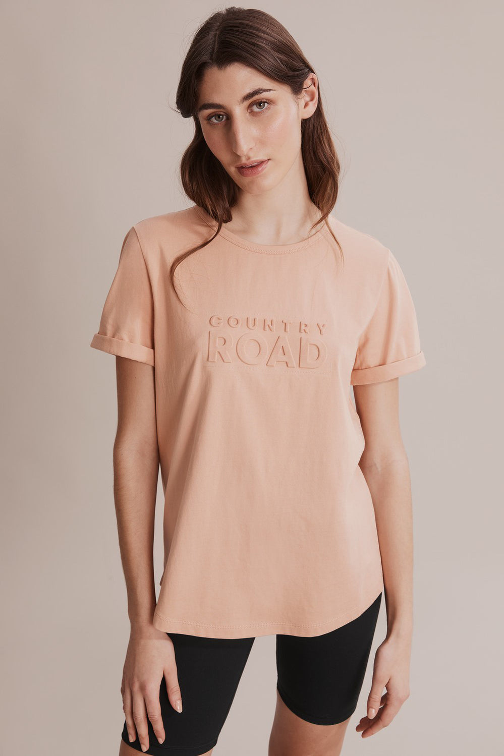 Cotton Modern Embossed T-Shirt