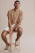 Fine Cotton Linen Stripe T-Shirt