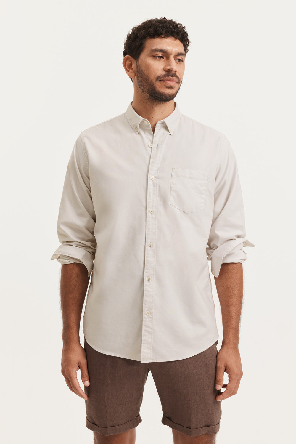 Regular Fit Washed Oxford Shirt
