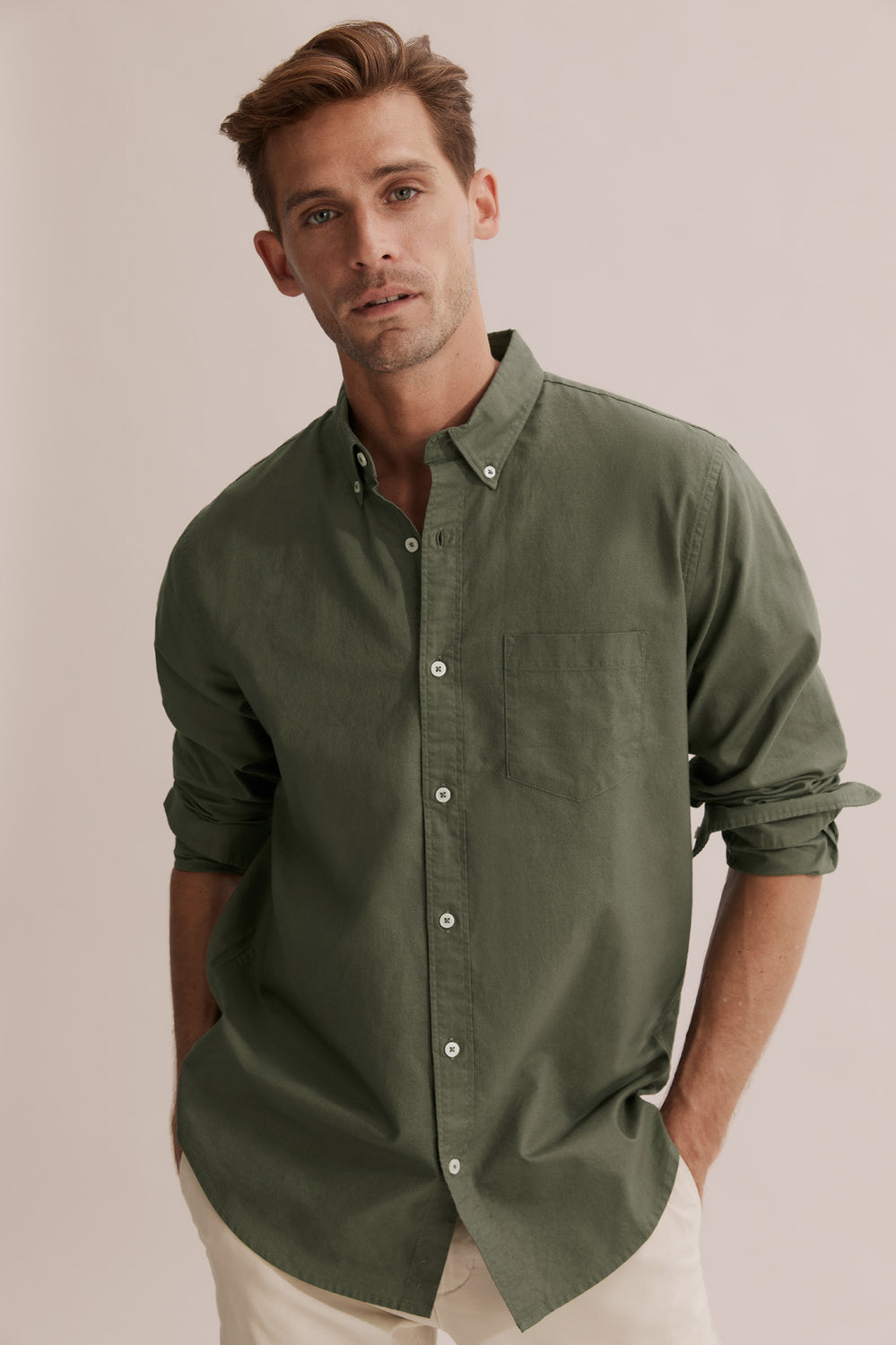 Regular Fit Washed Oxford Shirt