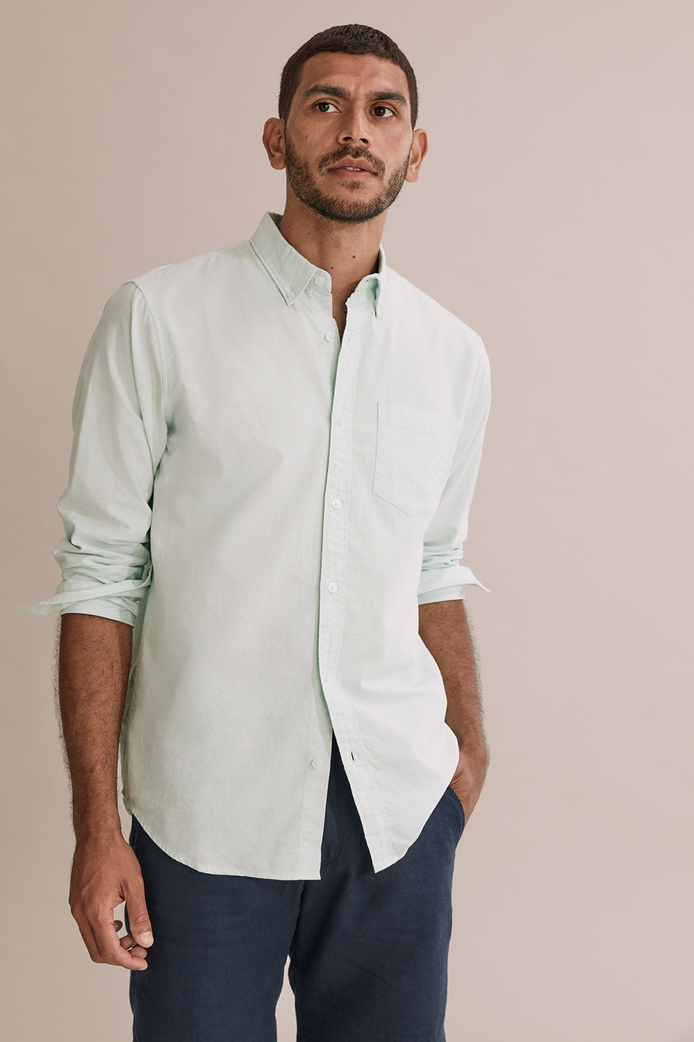 Regular Fit Washed Oxford Shirt