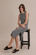 Stripe Linen Jersey Dress