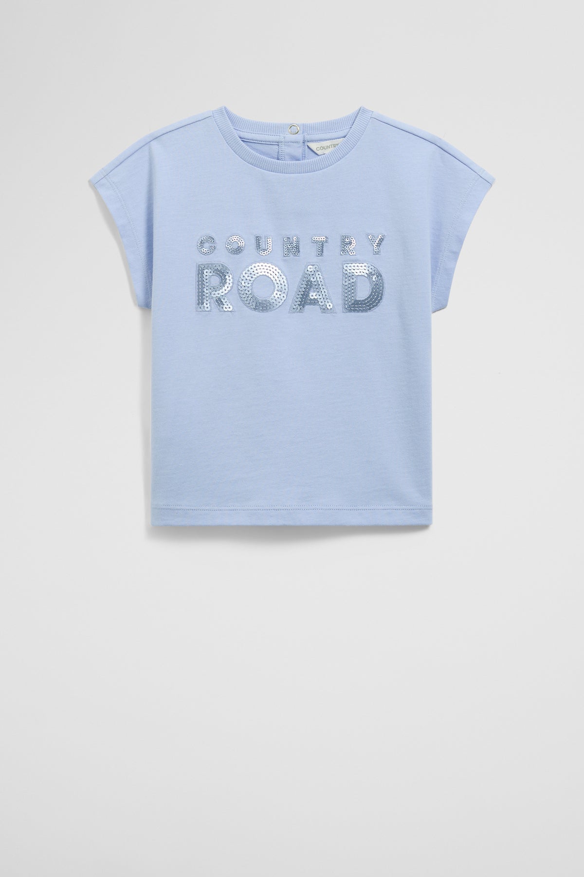 Organically Grown Cotton Sequin Logo T-Shirt