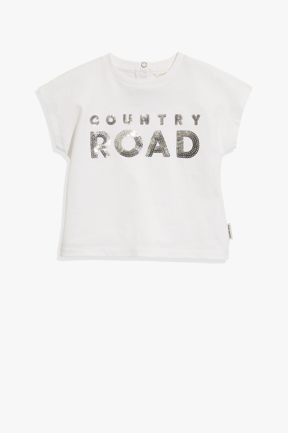 Organically Grown Cotton Sequin Logo T-Shirt