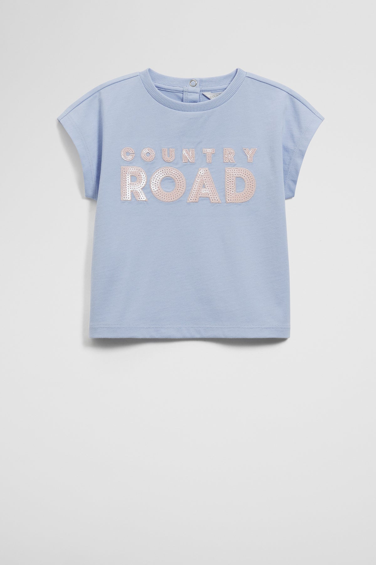 Organically Grown Cotton Sequin Logo T-Shirt