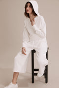 Cotton Wide Rib Hooded Sweat