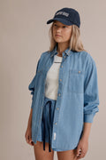 Teen Oversized Chambray Shirt
