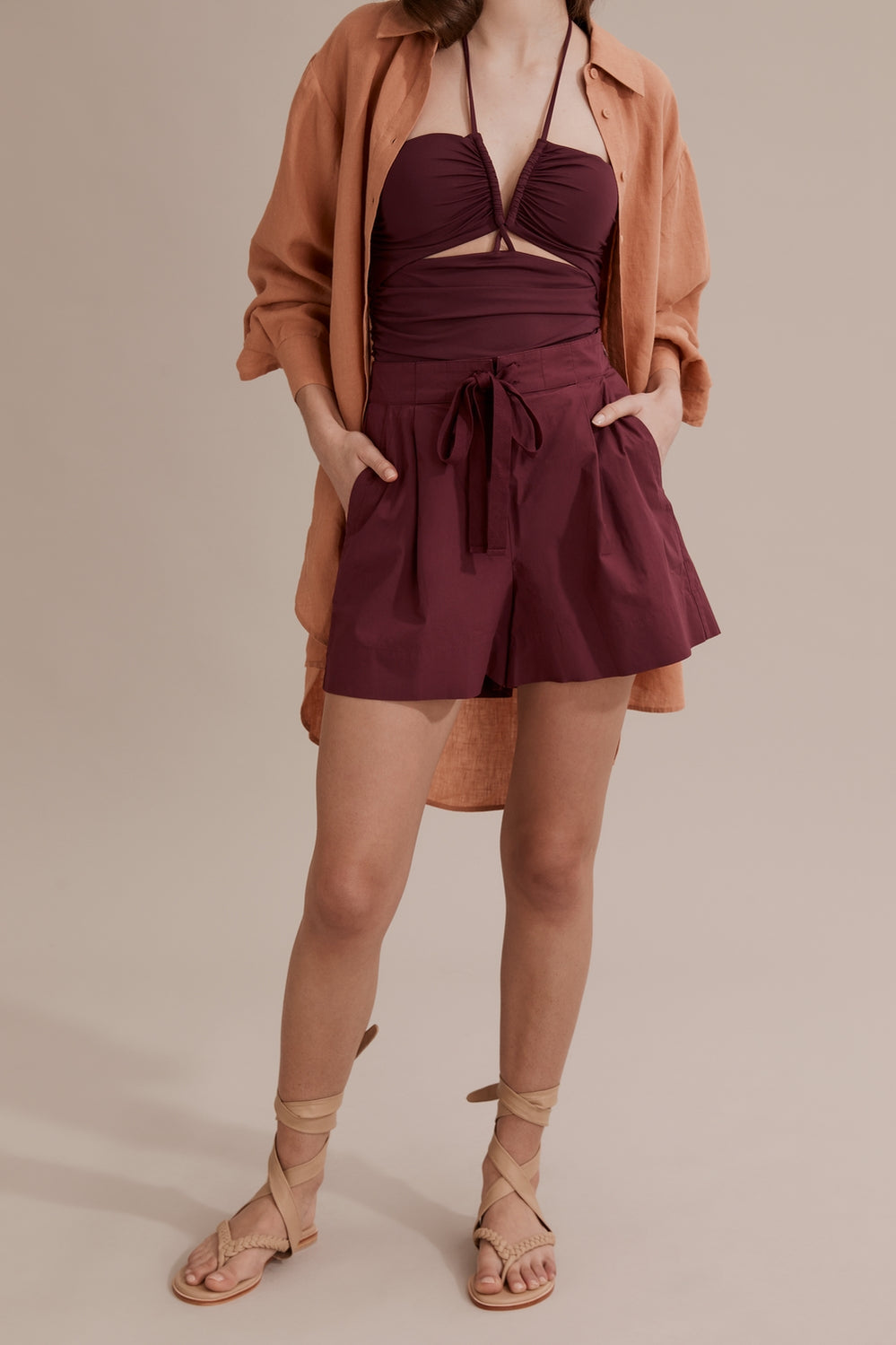 Pleat Front Short