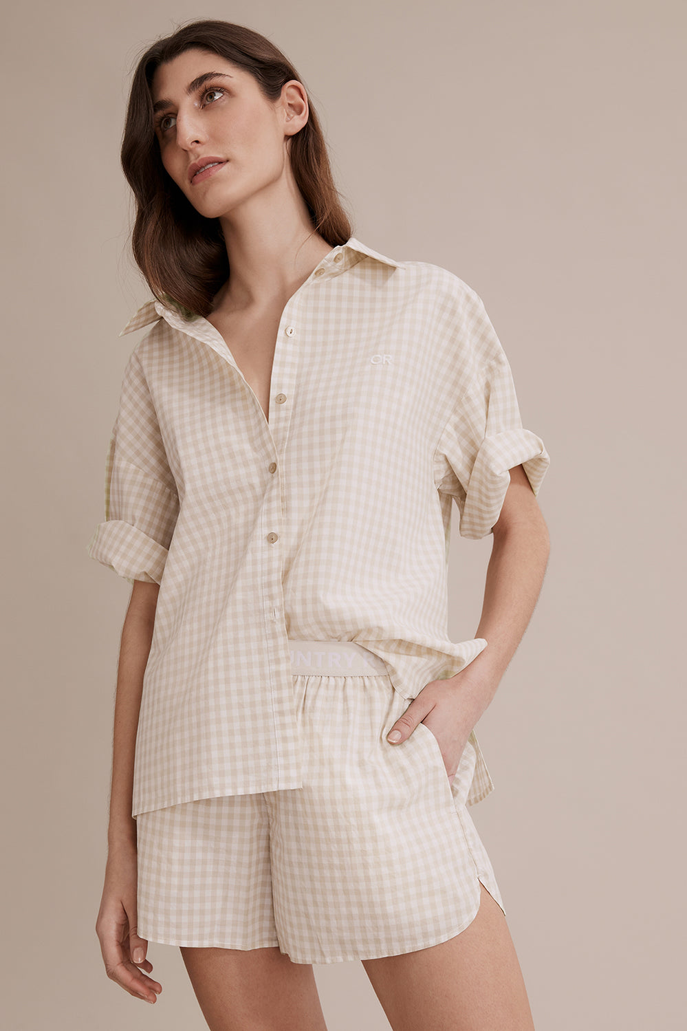 Gingham Lounge Shirt