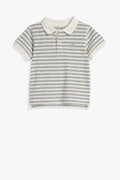 Cotton Stripe Polo Shirt
