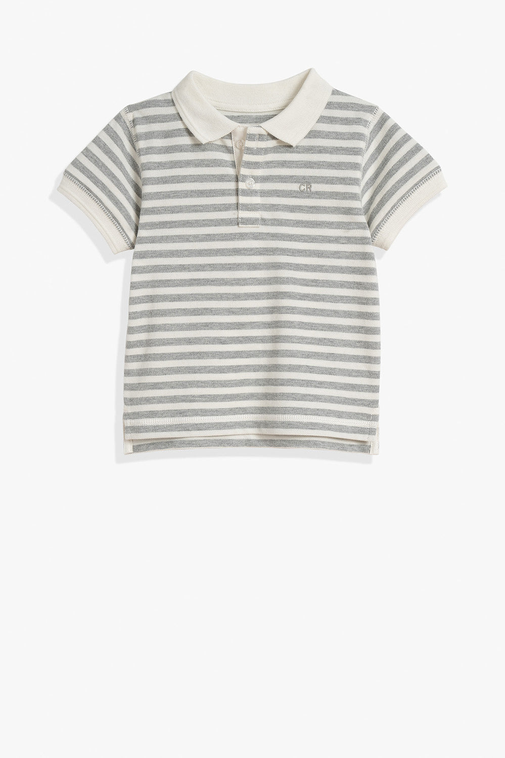 Cotton Stripe Polo Shirt