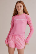 Teen Nylon Flower Logo Rashie