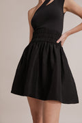 Gathered Mini Skirt