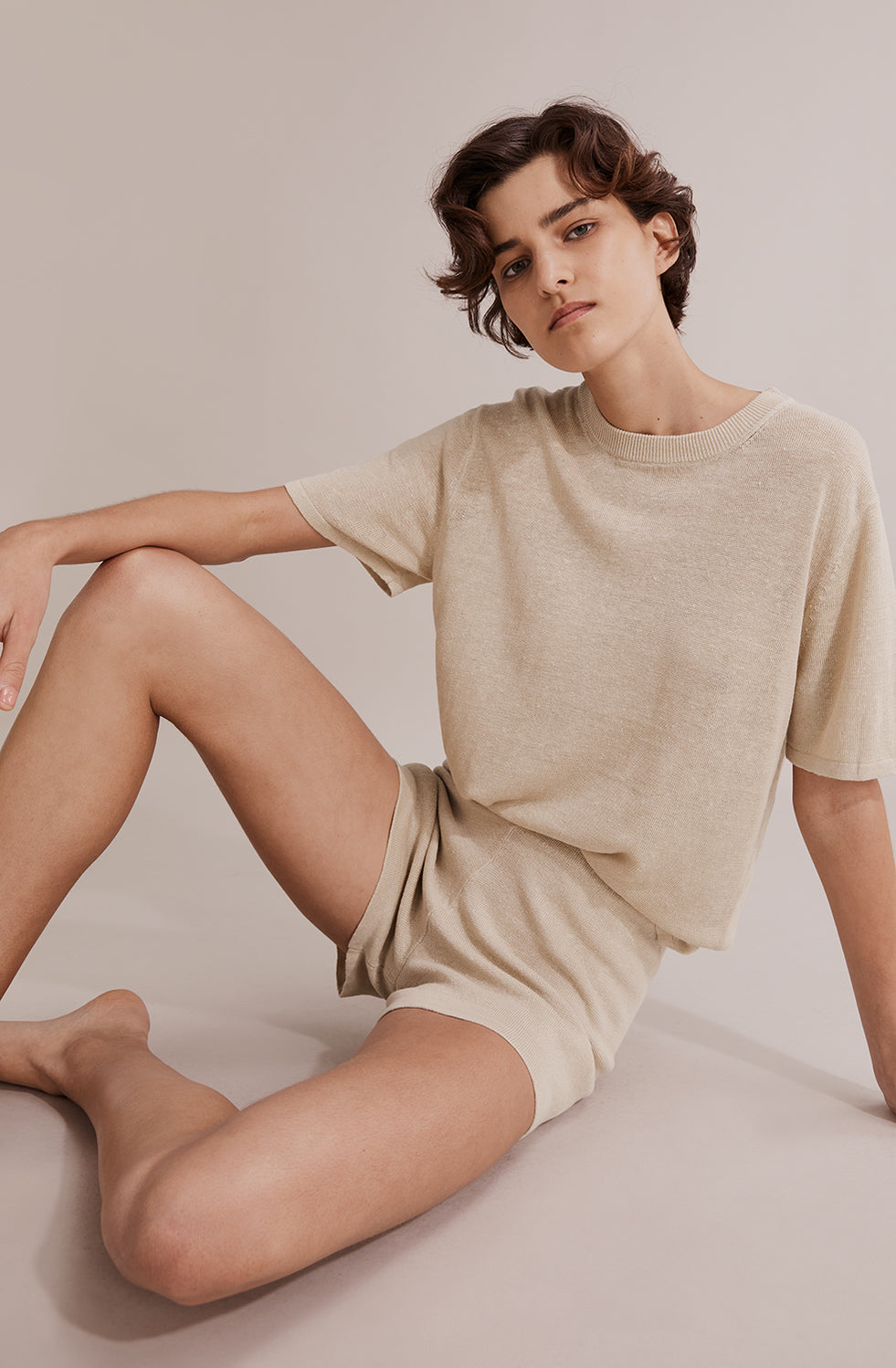 Linen Knit Short