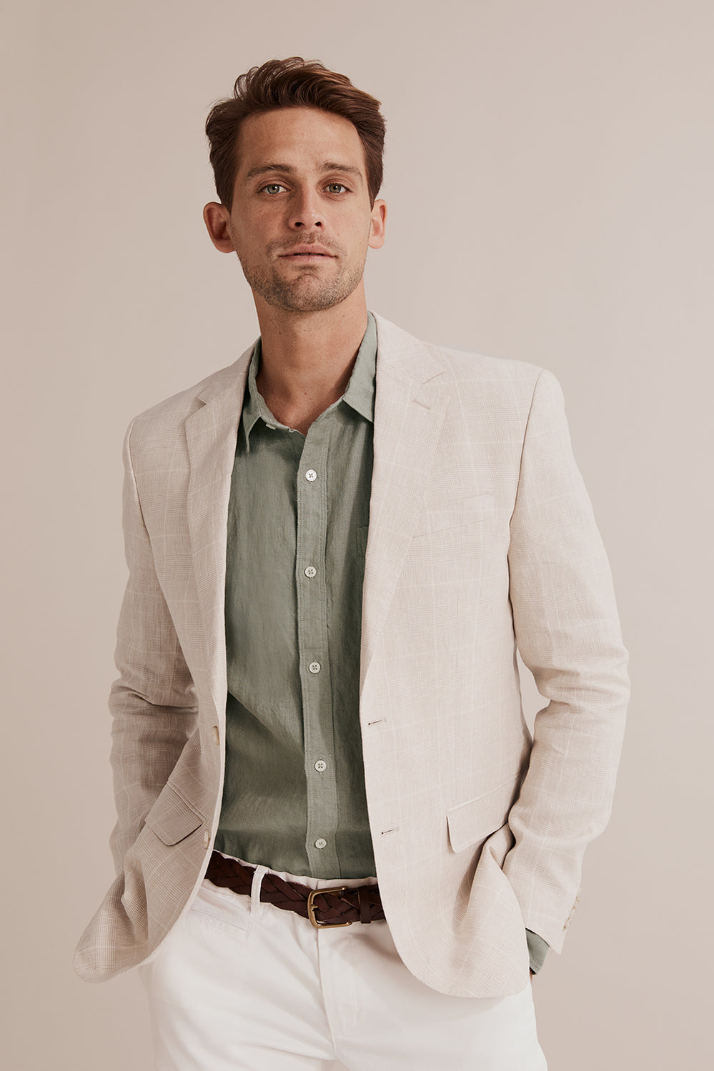 Slim Fit Prince Of Wales Blazer