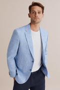 Regular Fit Linen Chambray Blazer