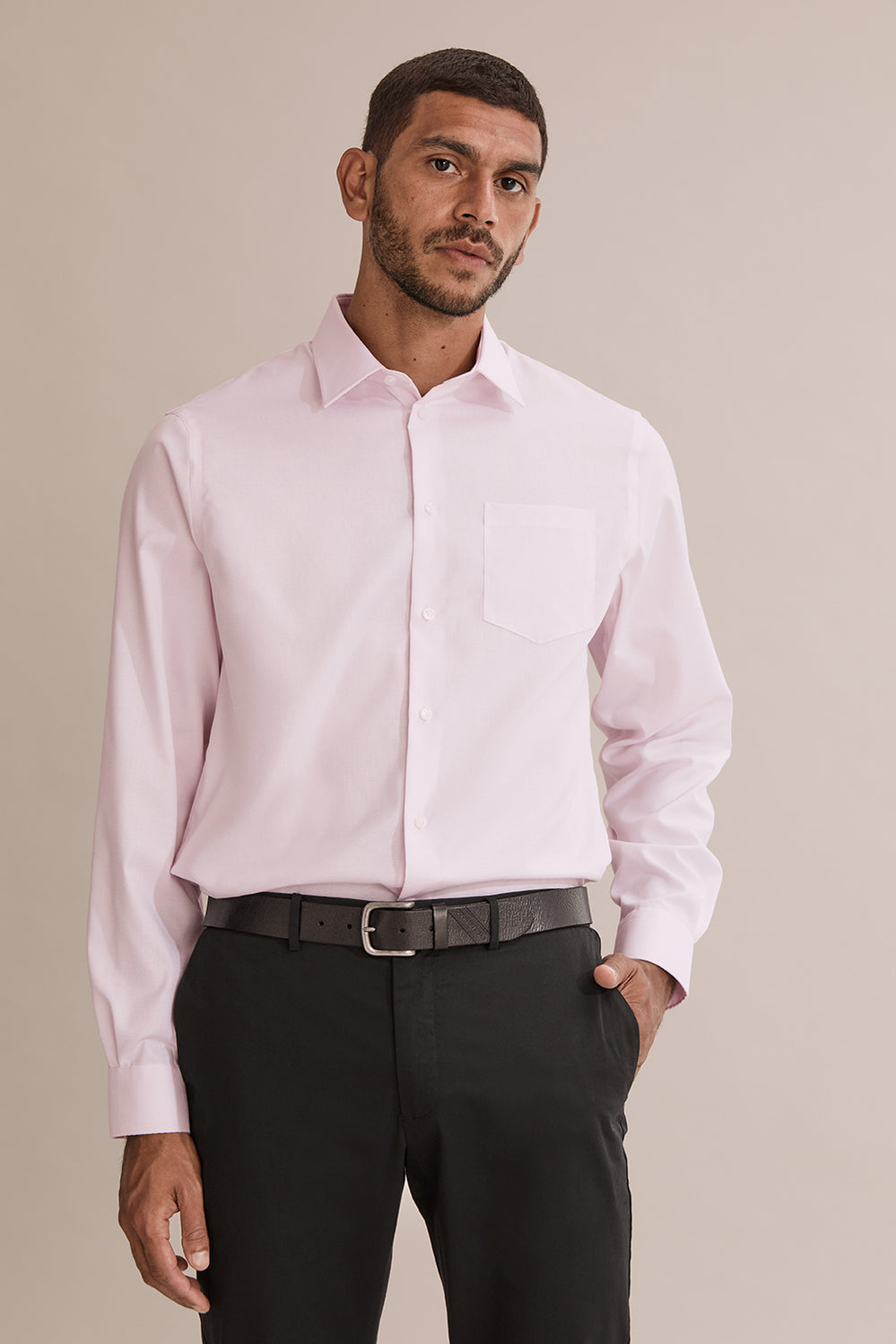 Regular Fit Textured Travel Shirt