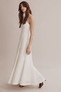 Linen Lace Detail Dress