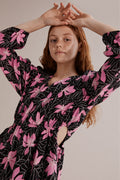 Teen Flower Textured Dress