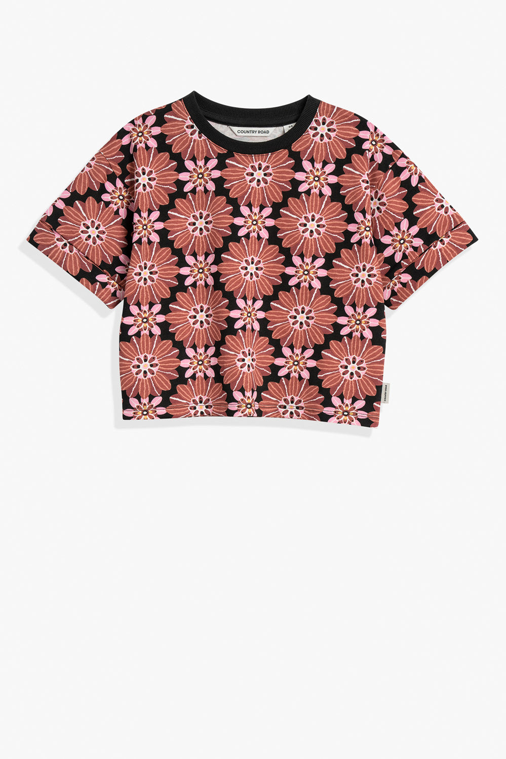 Cotton Flower Tile T-Shirt