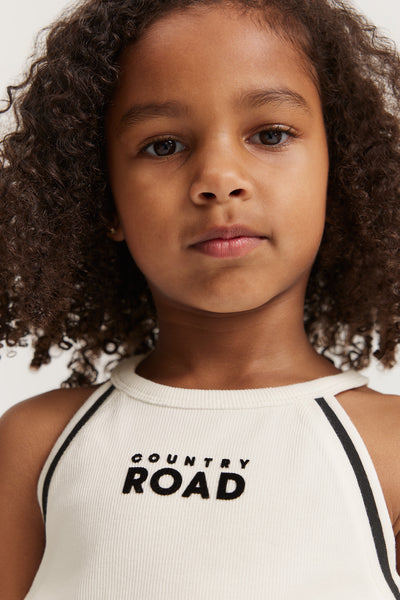 Cotton Logo Halter Tank