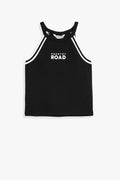 Cotton Logo Halter Tank