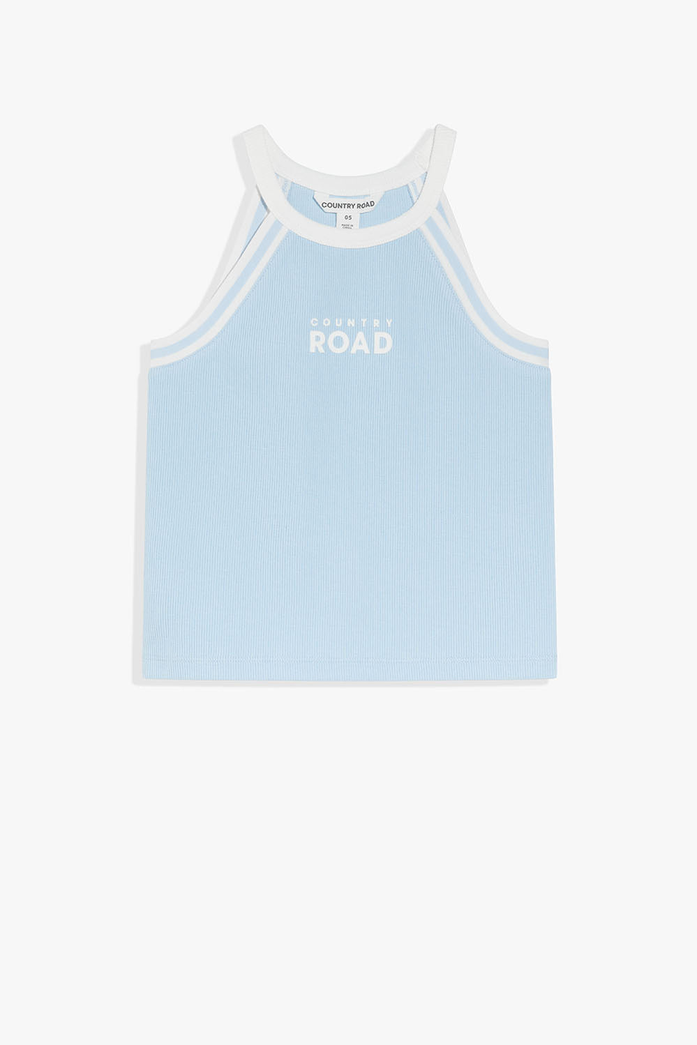 Cotton Logo Halter Tank