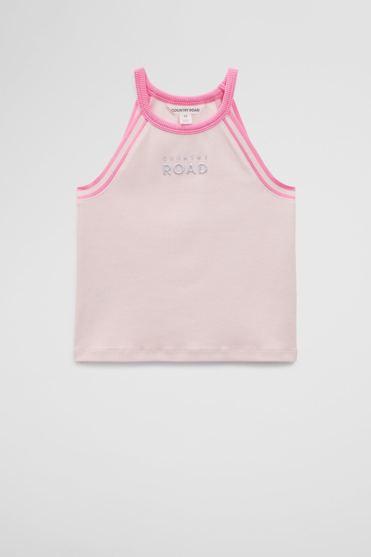 Cotton Logo Halter Tank