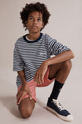 Teen Cotton Oversized Stripe T-Shirt