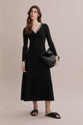Ballet Detail Knit Dress