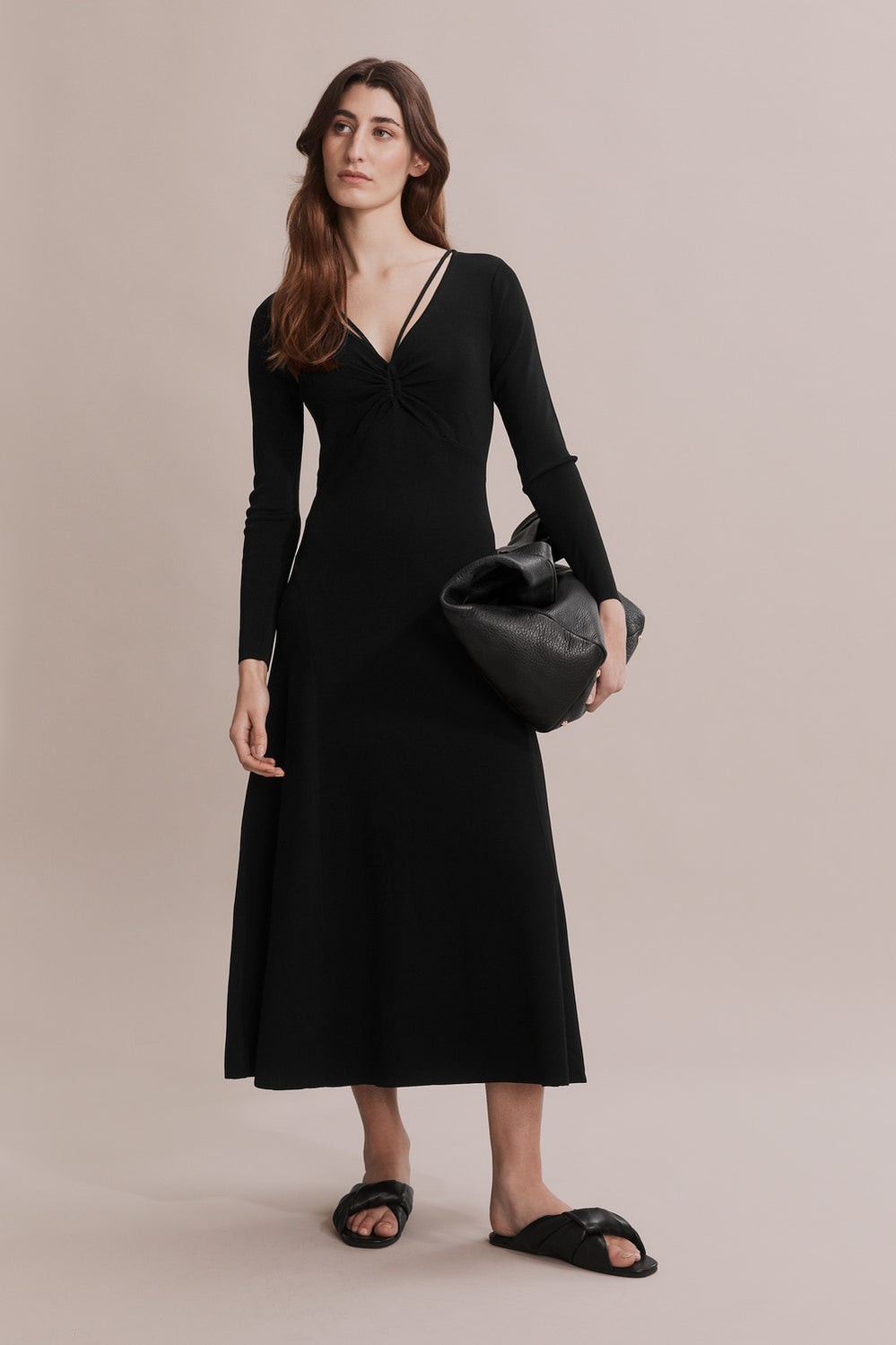 Ballet Detail Knit Dress